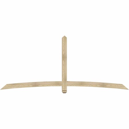 Ekena Millwork Bellingham Rough Sawn Timber Gable Bracket, Douglas Fir, 108"W x 45"H x 4"D x 4"F, 10/12 Pitch GBW108X45X0404BEL00RDF